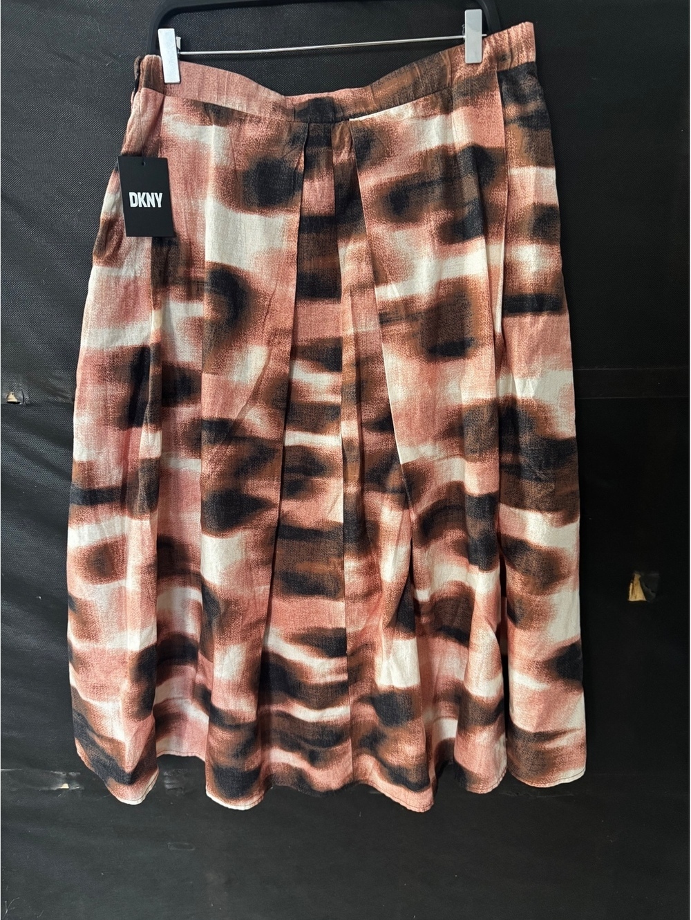 DKNY Abstract Dot Midi Skirt